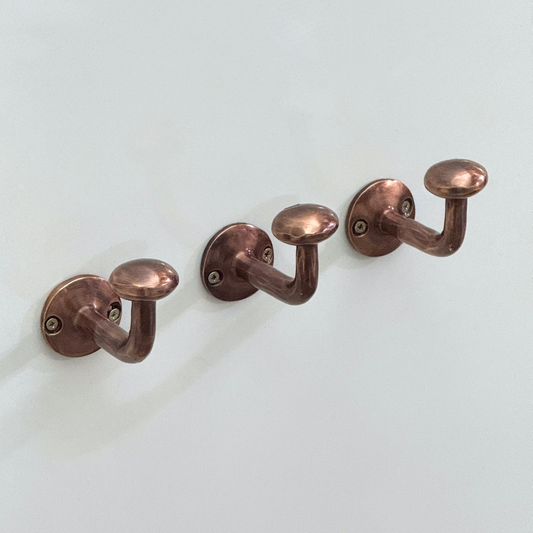 Antique Copper Hooks, Copper Robe Hook, Heavy Duty Single Hook, Wall Mount Copper Robe Hooks