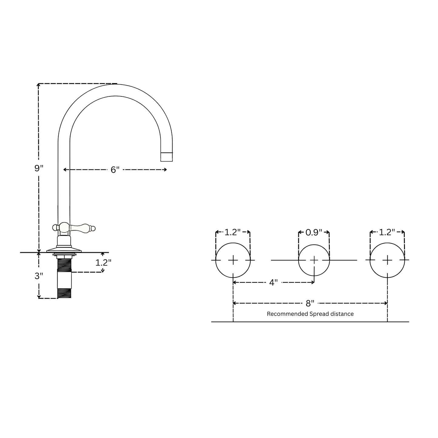 Unlacquered Brass Widespread Bathroom Gooseneck Sink Faucet With Lever Handles