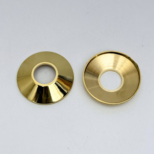 Unlacquered Brass Face Plates for Wall Mount Faucets, Solid Brass Round Escutcheons