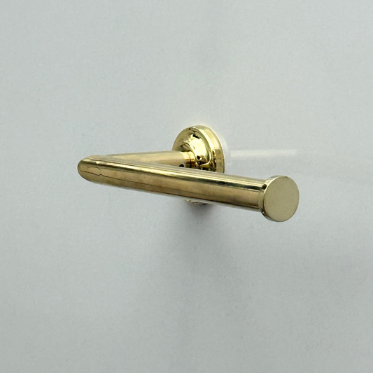 Unlacquered Brass Wall Mount Toilet Paper Holder, Solid Brass Toilet Roll Holder