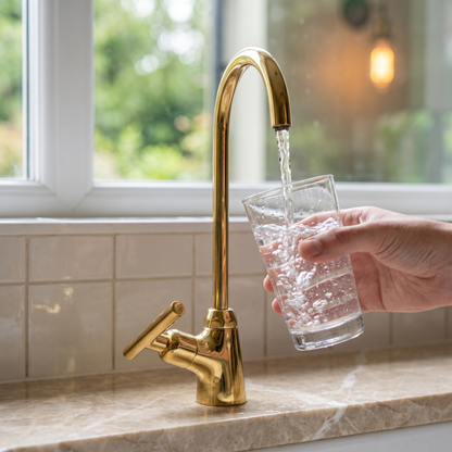 Unlacquered Brass Cold Water Faucet