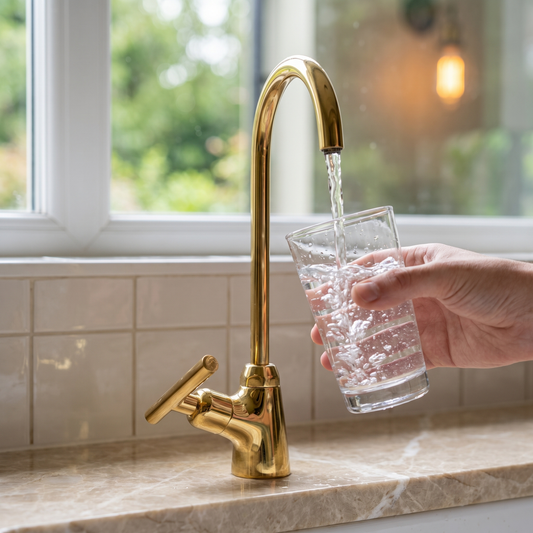Unlacquered Brass Cold Water Faucet