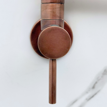 Antique Copper Pot Filler, Solid Copper Wall Mount Kitchen Faucet