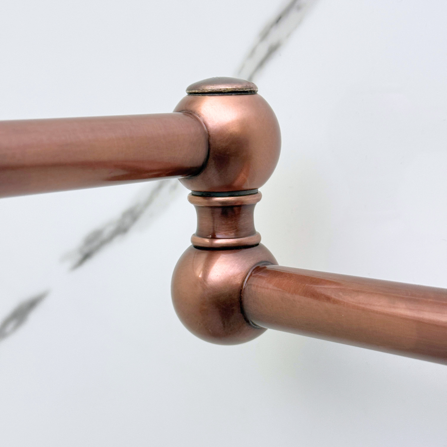 Antique Copper Pot Filler with Cross Handles, Solid Copper Wall Mount Pasta Faucet