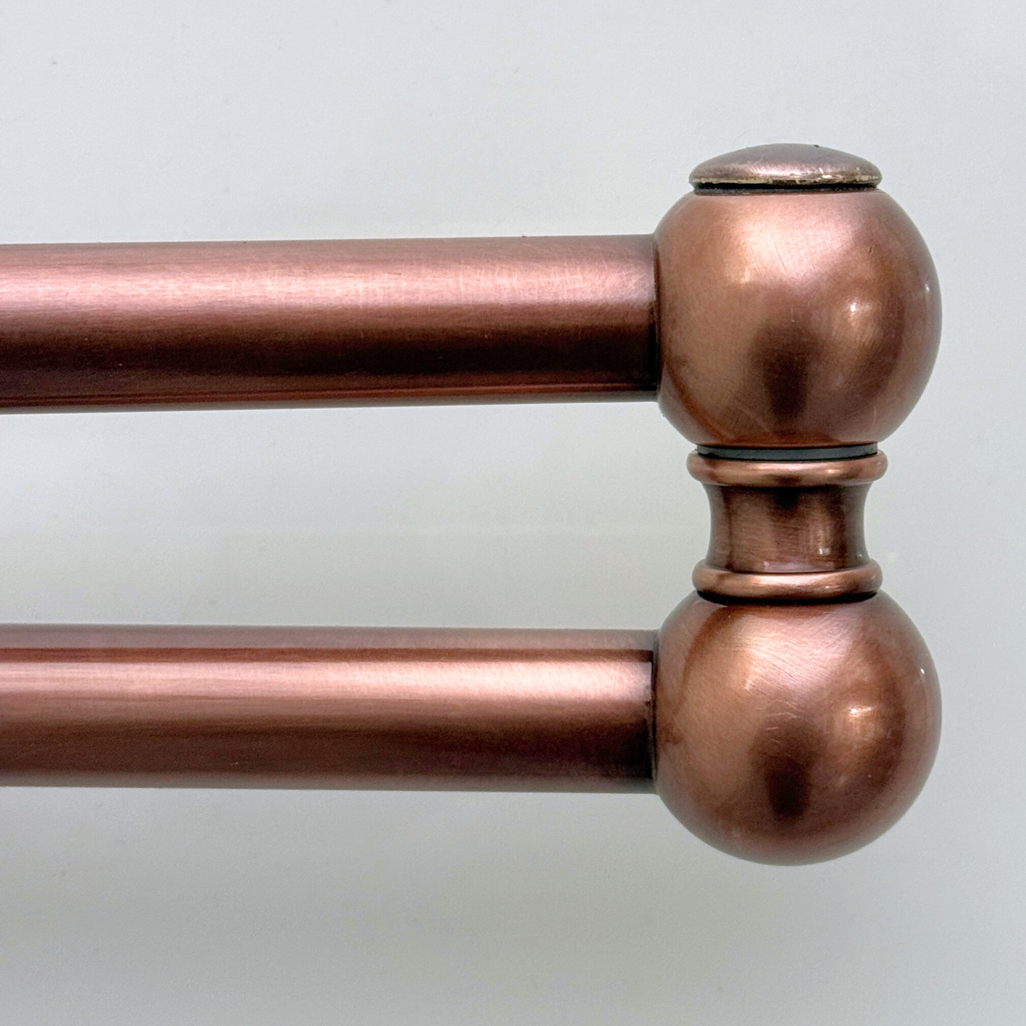 Antique Copper Pot Filler with Lever Handles, Solid Copper Wall Mount Pasta Faucet