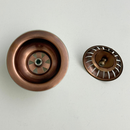 Antique Copper Sink Strainer