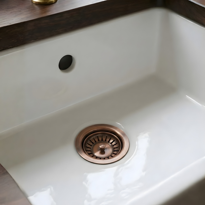 Pure Copper Sink Strainer, Solid Copper Kitchen Strainer