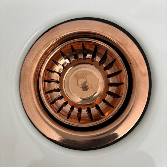 Pure Copper Sink Strainer, Solid Copper Kitchen Strainer