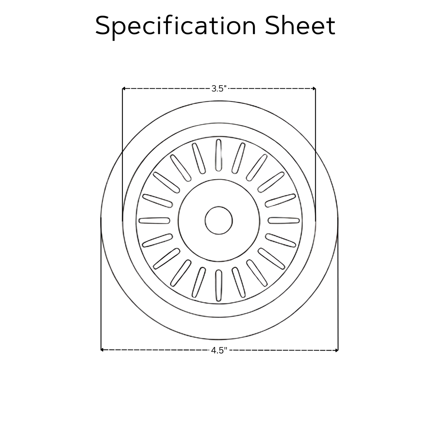 Pure Copper Sink Strainer, Solid Copper Kitchen Strainer