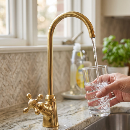 Unlacquered Brass Cold Water Faucet