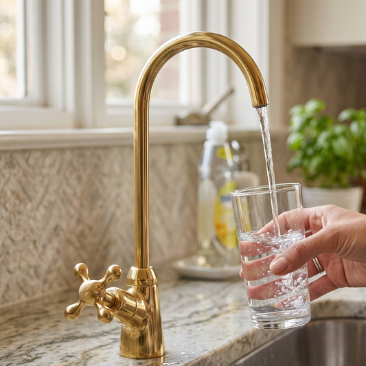 Unlacquered Brass Cold Water Faucet