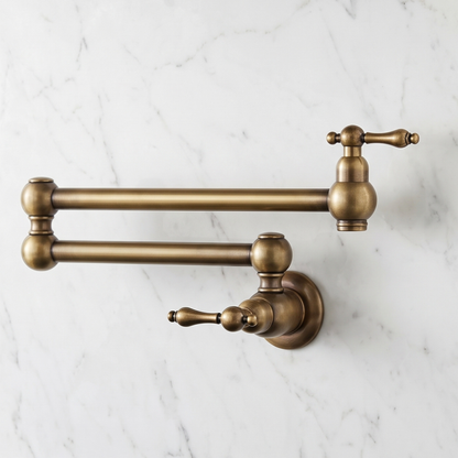 Oil Rubbed Bronze Pot Filler, Wall Mount Kitchen Faucet