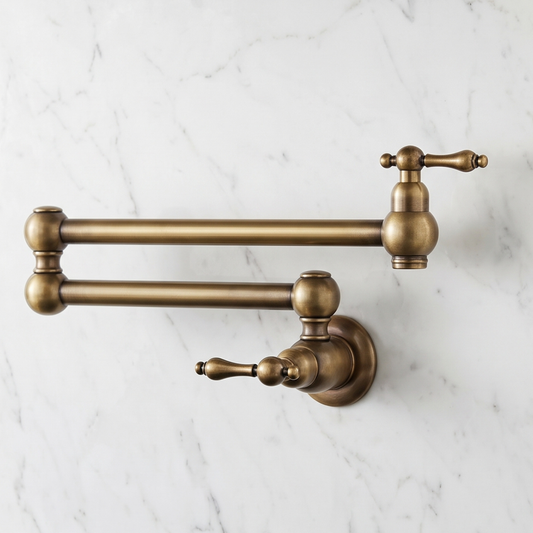 Oil Rubbed Bronze Pot Filler, Wall Mount Kitchen Faucet