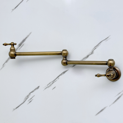 Oil Rubbed Bronze Pot Filler, Wall Mount Kitchen Faucet