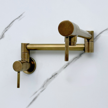 Oil Rubbed Bronze Pot Filler, Wall Mount Kitchen Faucet