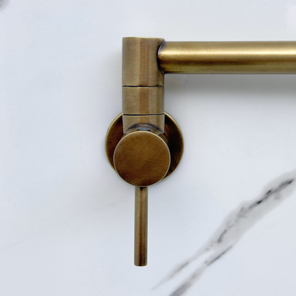 Oil Rubbed Bronze Pot Filler, Wall Mount Kitchen Faucet