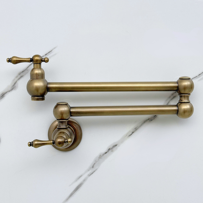 Oil Rubbed Bronze Pot Filler, Wall Mount Kitchen Faucet