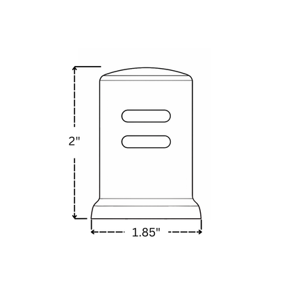 Polished Nickel Dishwasher Air Gap Cover
