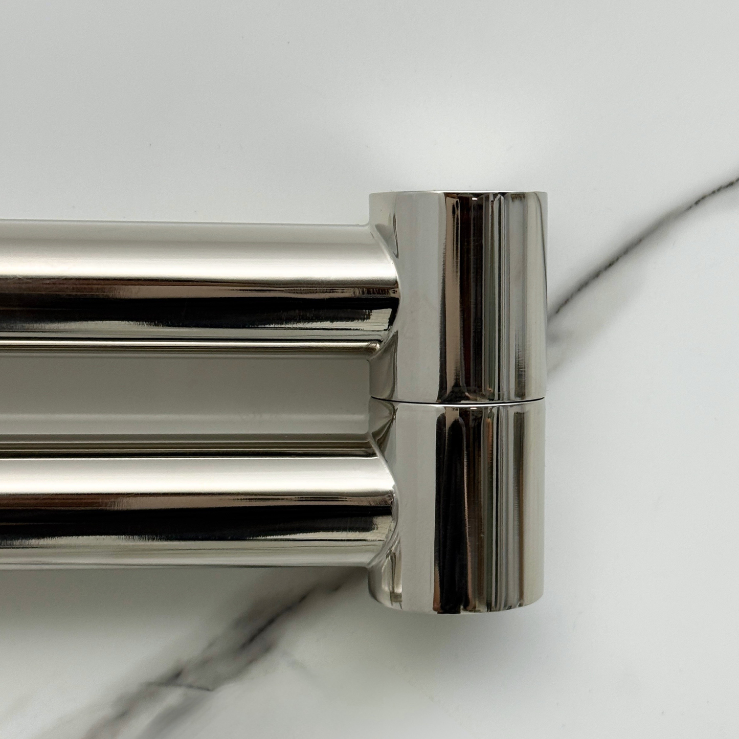 Polished Nickel Pot Filler, Solid Nickel Wall Mount Pasta Faucet