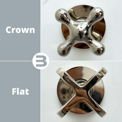 Polished Nickel Shower System with Adjustable Round Rain Shower Head, Arcuate Arm and Cross Handles