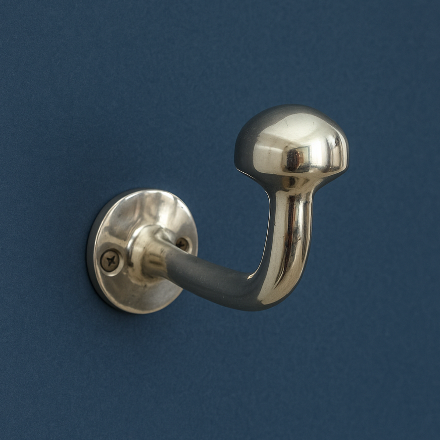 Polished Nickel Wall Hook, Nickel Coat Hooks, Nickel Towel Hook, Solid Hook for Bathroom or Kitchen