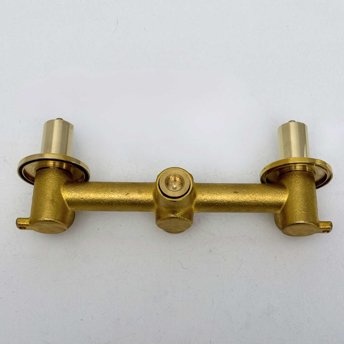 Solid Solid Brass 1 Way Valve, 2 Handles Bathroom Shower Valve