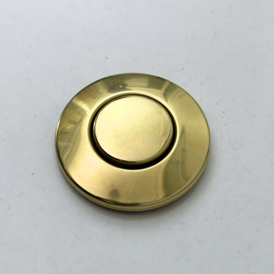 Unlacquered Brass Air Switch Kit, Solid Brass Garbage Disposal Air Switch Button