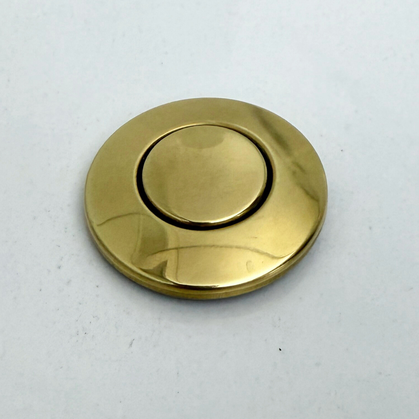 Unlacquered Brass Air Switch Kit, Solid Brass Garbage Disposal Air Switch Button