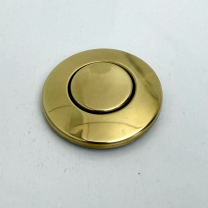 Unlacquered Brass Air Switch Kit, Solid Brass Garbage Disposal Air Switch Button