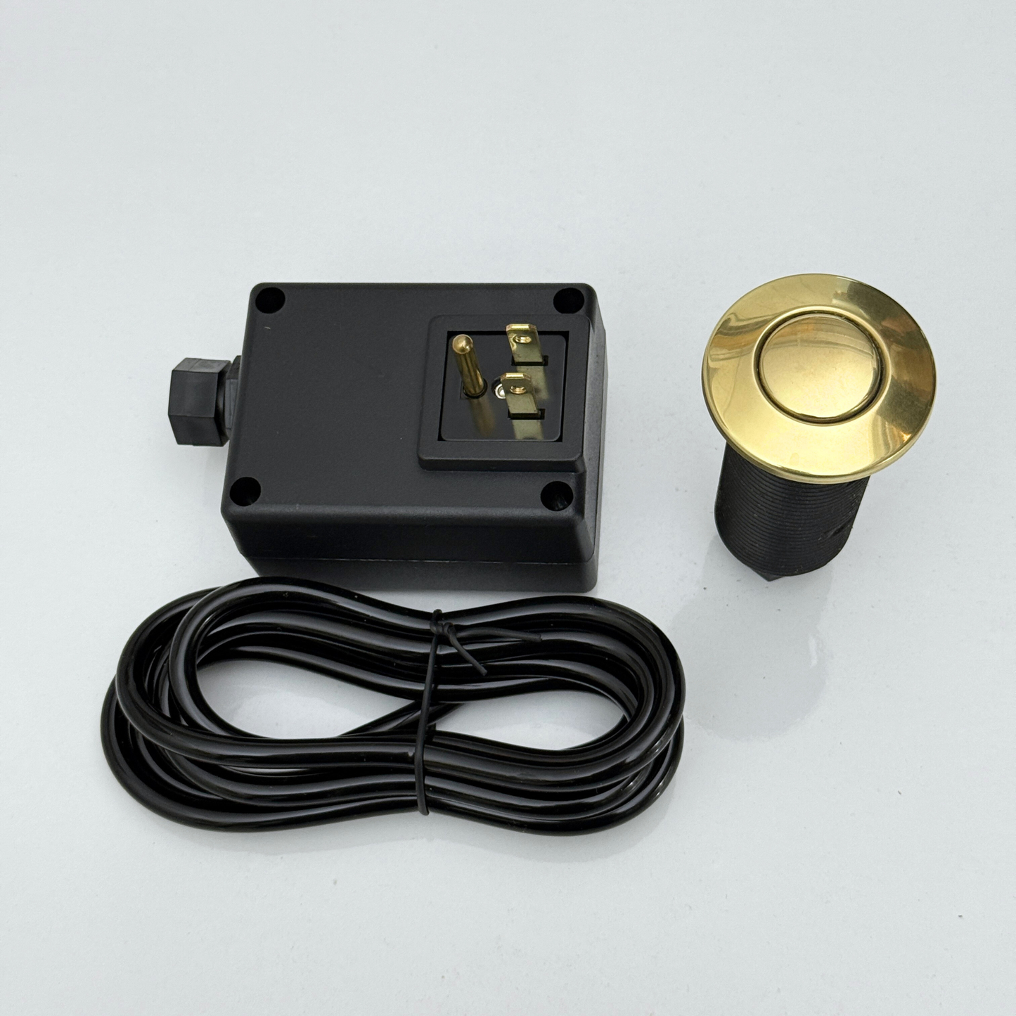 Unlacquered Brass Air Switch Kit, Solid Brass Garbage Disposal Air Switch Button