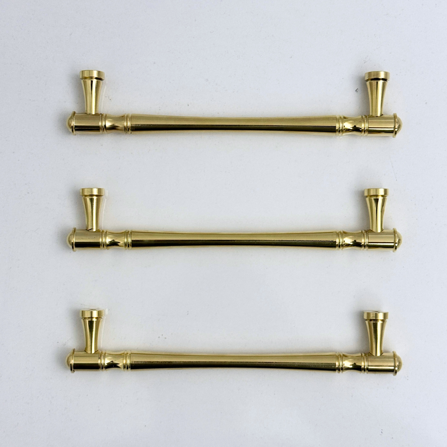 Tiradores de copa de latón sin lacar, tiradores de armario de latón macizo para cocina