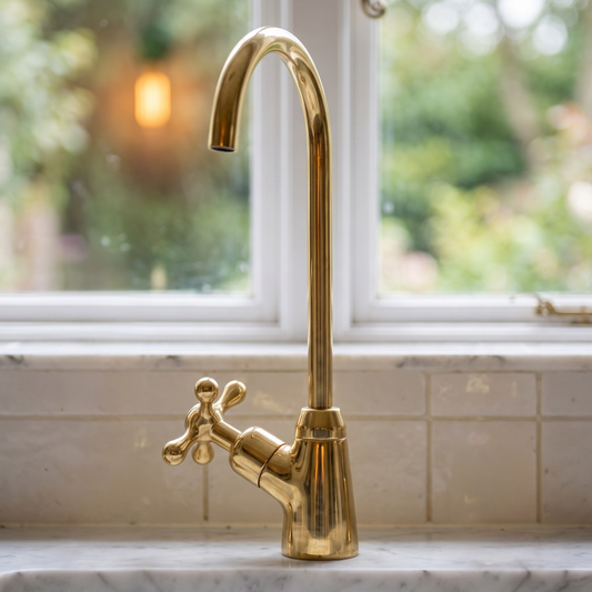 Unlacquered Brass Cold Water Faucet