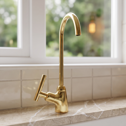 Unlacquered Brass Cold Water Faucet