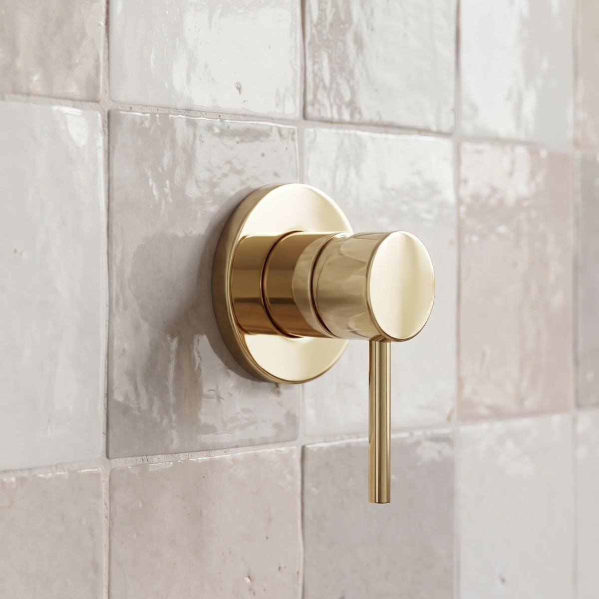 Unlacquered Brass Dome Rain Shower System with Straight arm