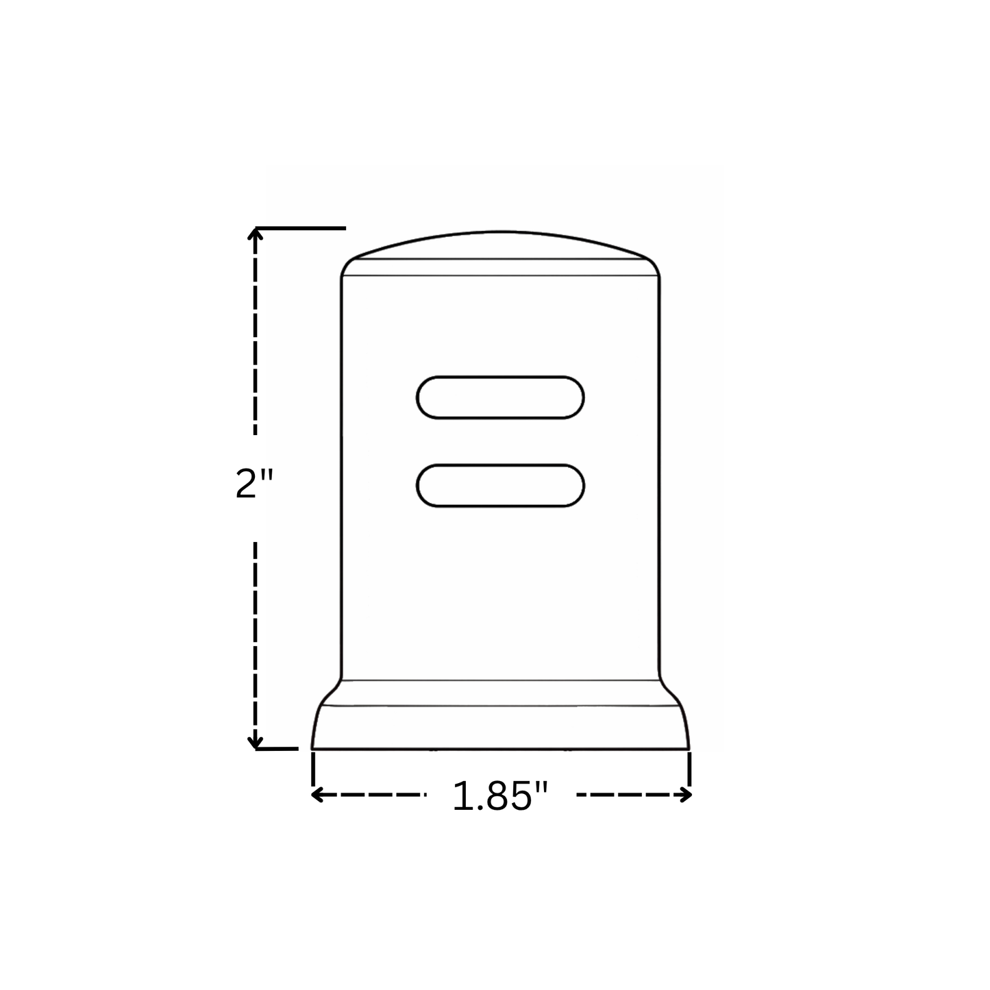 Unlacquered Brass Dishwasher Air Gap Cover