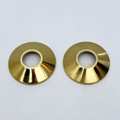 Unlacquered Brass Face Plates for Wall Mount Faucets, Solid Brass Round Escutcheons
