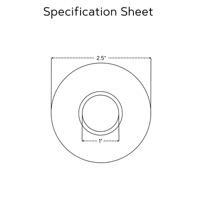 Unlacquered Brass Face Plates for Wall Mount Faucets, Solid Brass Round Escutcheons