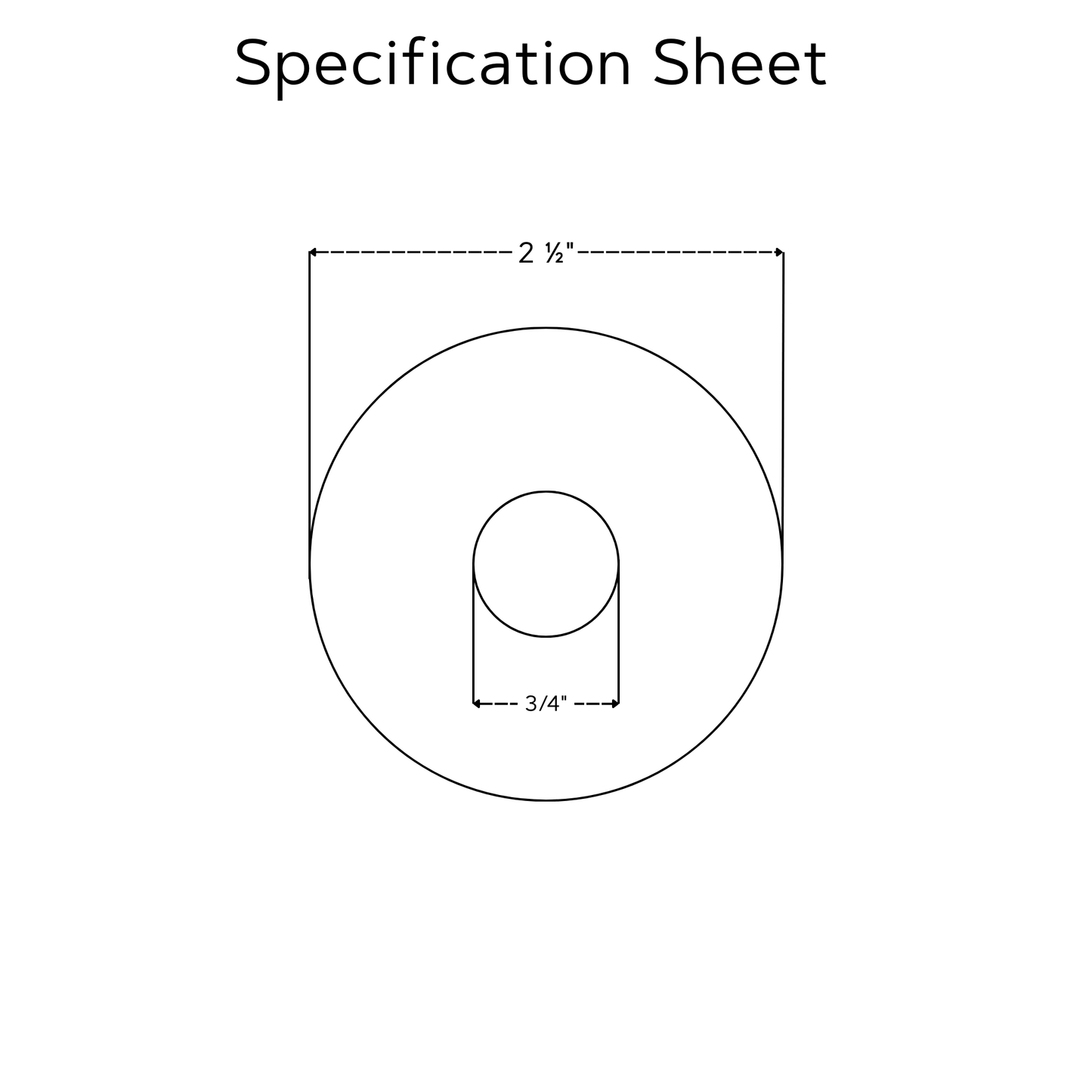 Unlacquered Brass Flat Face Plates for Wall Mount Faucets, 1/2 inch Solid Brass Flat Escutcheons