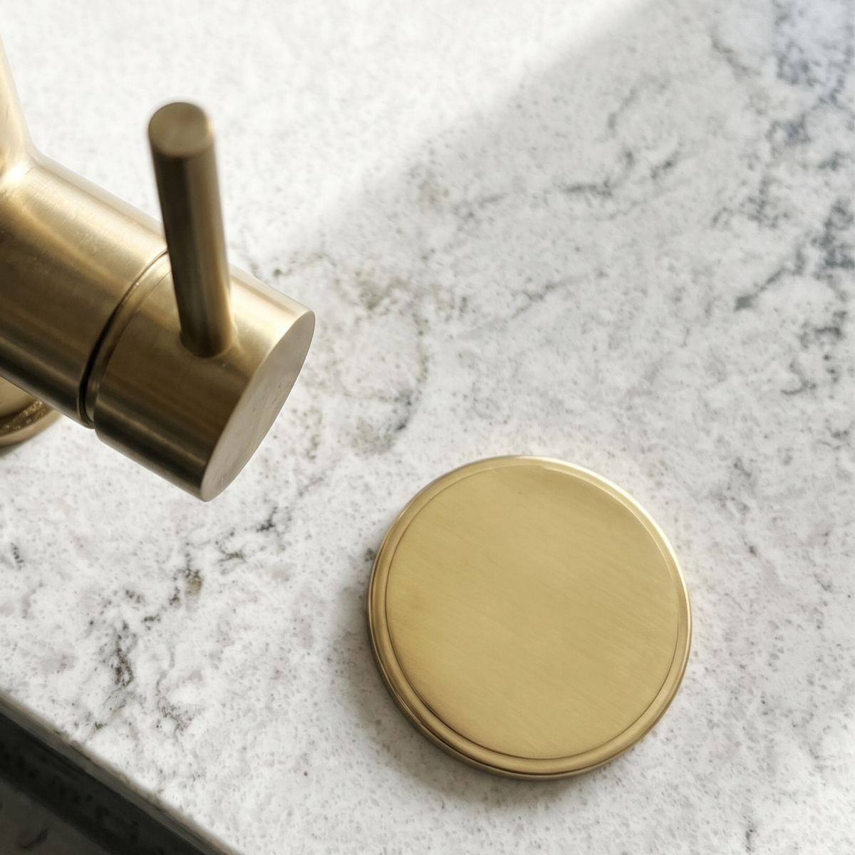 Unlacquered Brass Sink Hole Cover