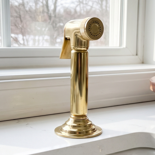 Unlacquered Brass Kitchen Side Sprayer - image 1
