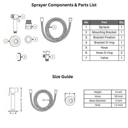 Unlacquered Brass Kitchen Side Sprayer