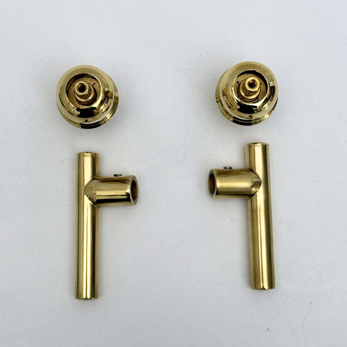Unlacquered Brass Lever Handles with Cartridge, Solid Brass Lever Handles for Brass Fixtures