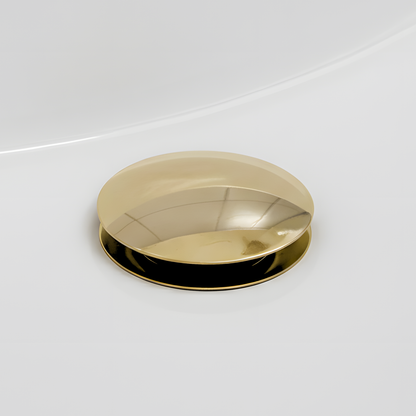 Unlacquered Brass Pop-Up Sink Drain