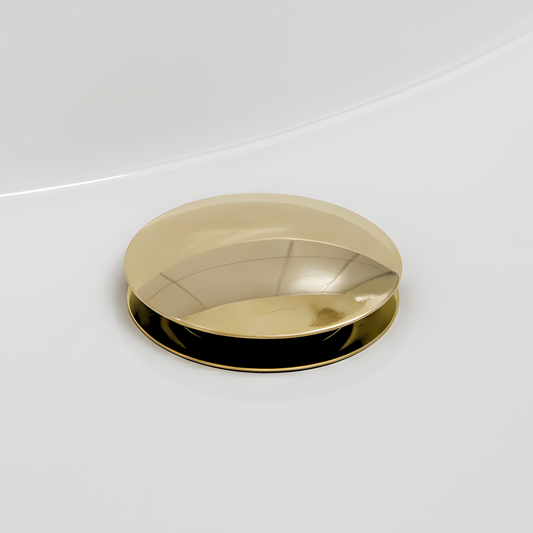 Unlacquered Brass Pop-Up Sink Drain