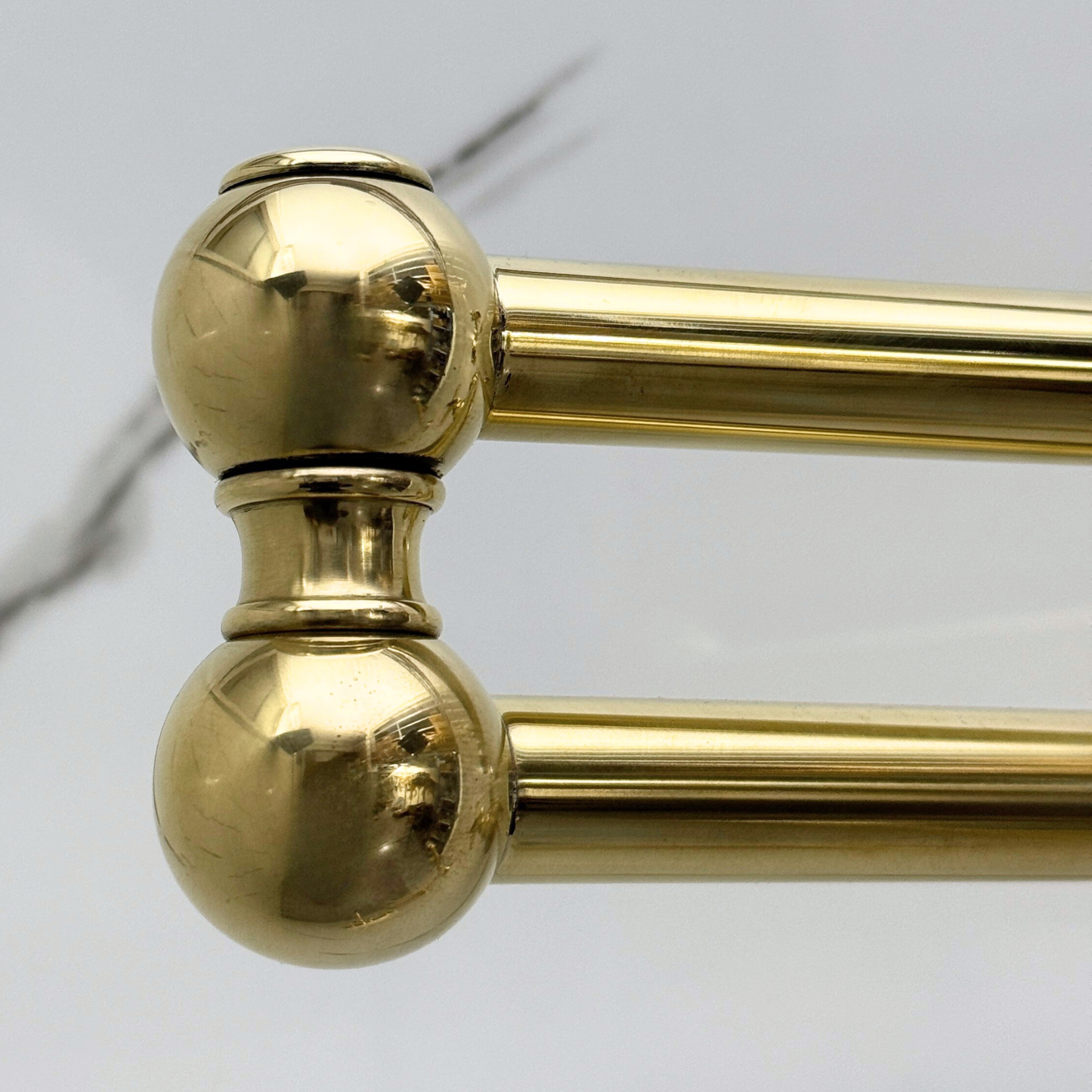Unlacquered Brass Pot Filler with Cross Handles, Solid Brass Wall Mount Pasta Faucet