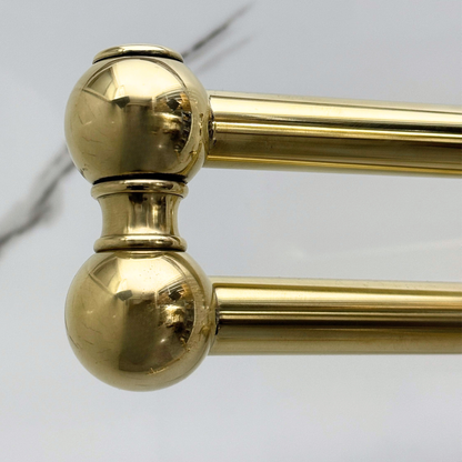 Unlacquered Brass Pot Filler with Lever Handles, Solid Brass Wall Mount Pasta Faucet