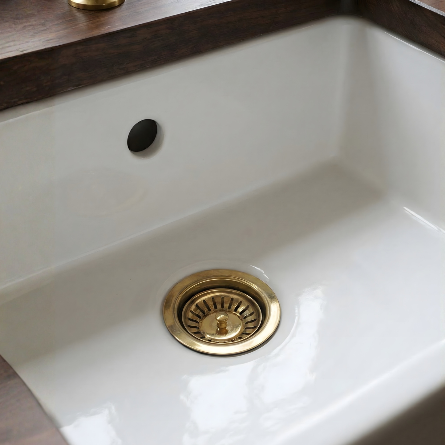 Unlacquered Brass Sink Strainer, Solid Brass Kitchen Sink Strainer