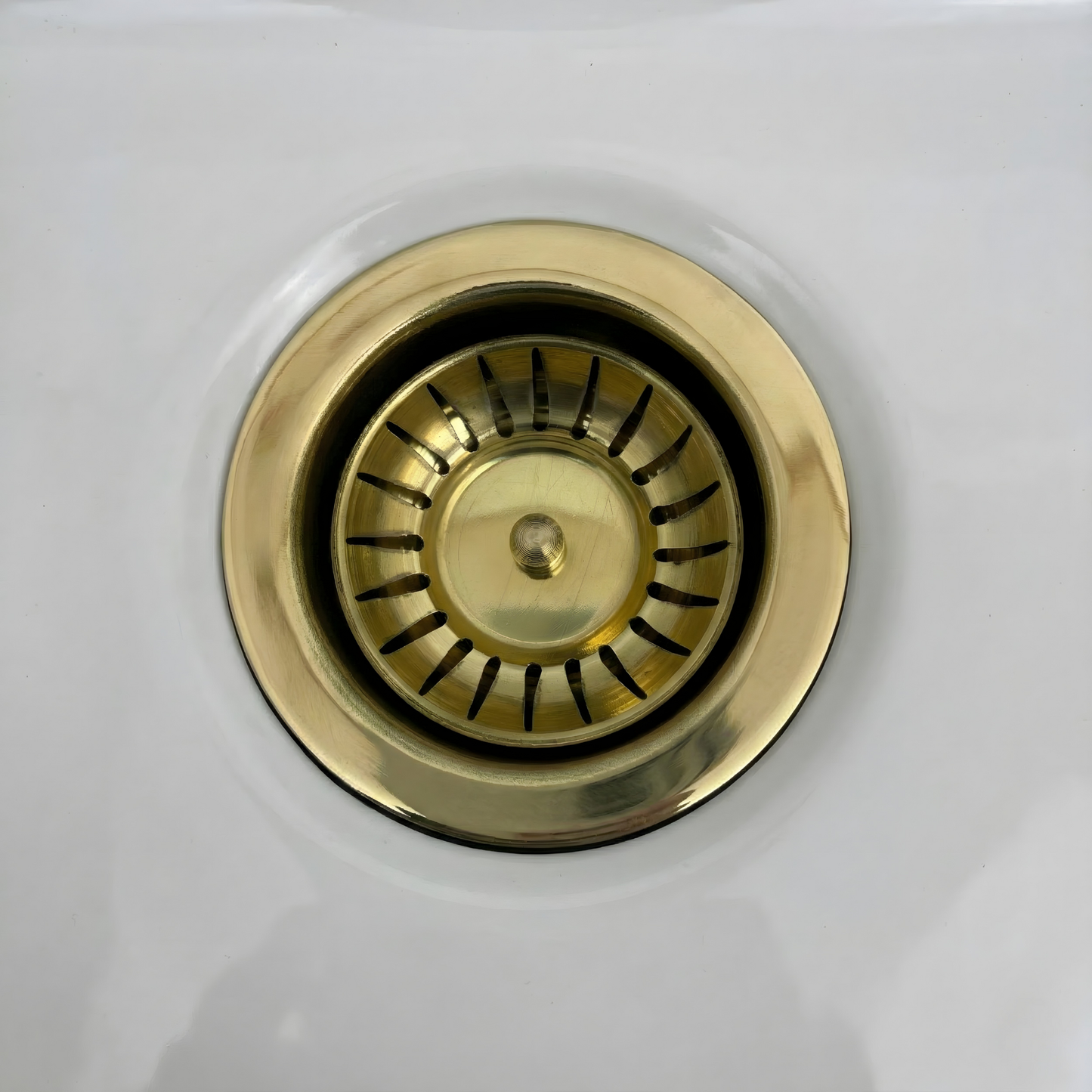 Unlacquered Brass Sink Strainer, Solid Brass Kitchen Sink Strainer