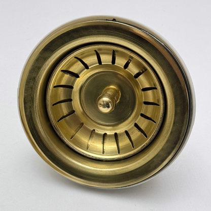 Unlacquered Brass Sink Strainer, Solid Brass Kitchen Sink Strainer