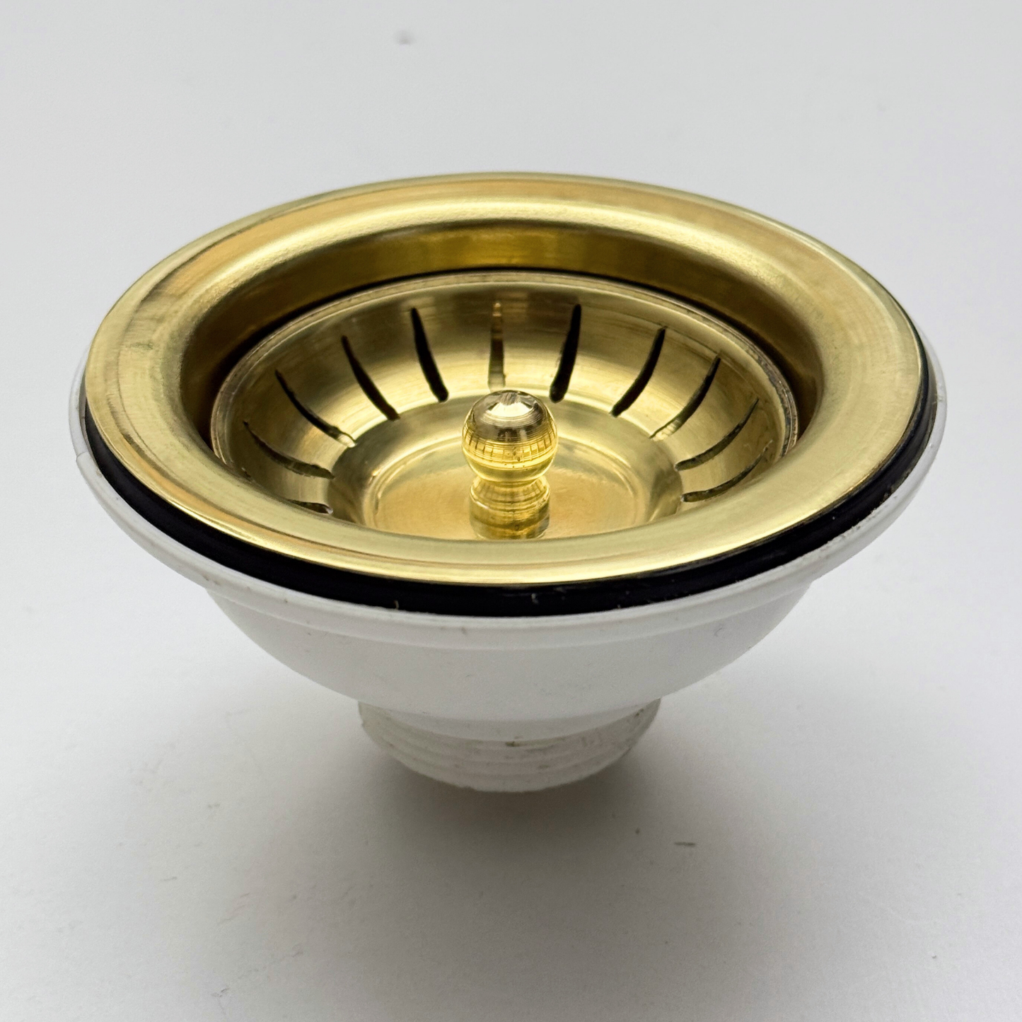 Unlacquered Brass Sink Strainer, Solid Brass Kitchen Sink Strainer